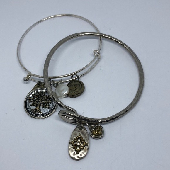 BRIGHTON grateful charm bracelet plus free tree of life bracelet - Picture 1 of 5